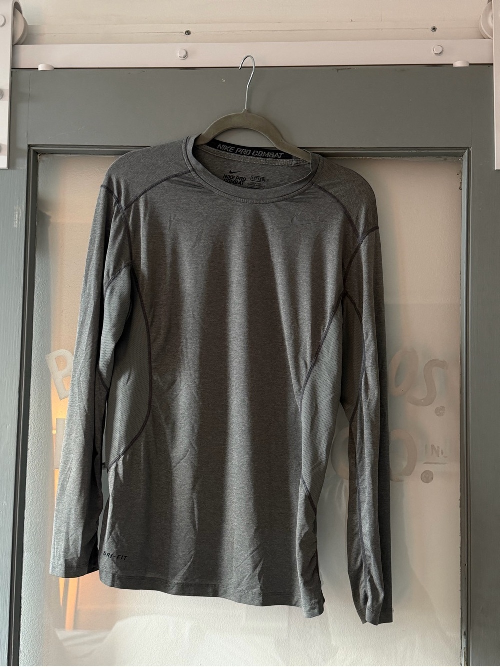 Nike Long Sleeve Dri-FIT Men's Training Shirt - Gray